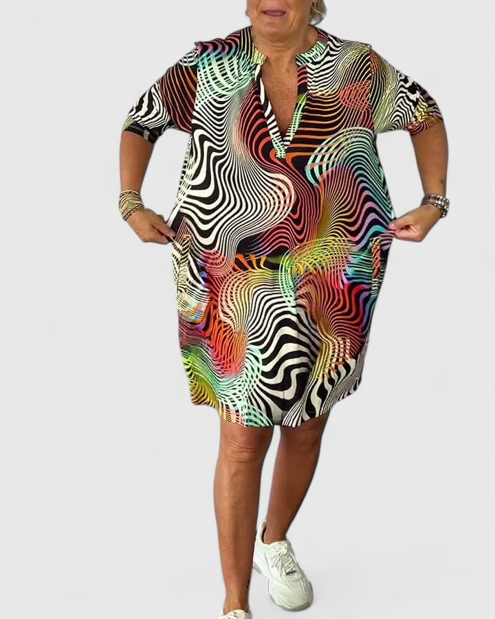 Calvessa™ | Robe Motif Abstrait