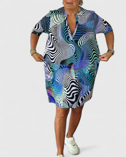 Calvessa™ | Robe Motif Abstrait