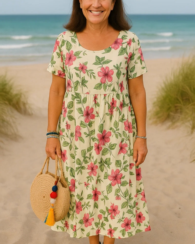 Céline | Robe Maxi Fleurie Style Vintage