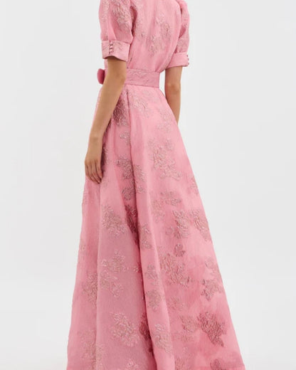 Anaëlle | Robe à Manches Courtes Bouffantes