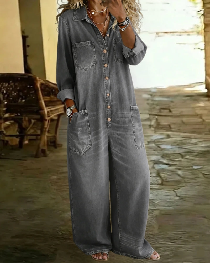 Virelune™ | Denim Combinaison Style Raffiné Et Naturel