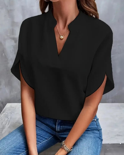 Lucie | Blouse Fluide Élégante à Col en V