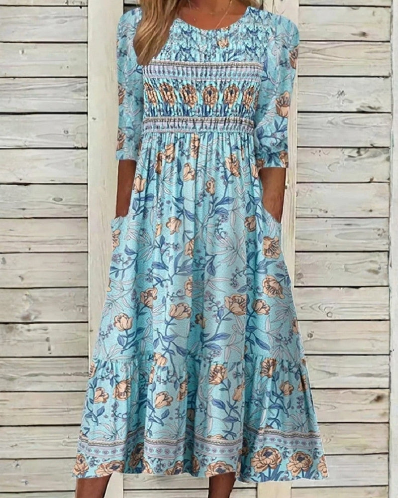 Élise | Robe Florale Élégante