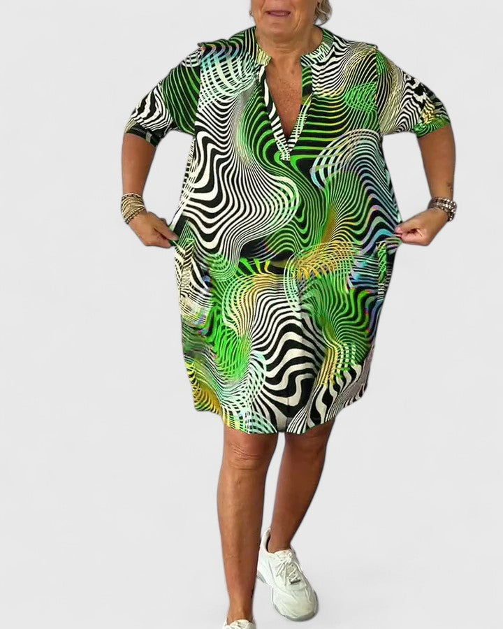 Calvessa™ | Robe Motif Abstrait