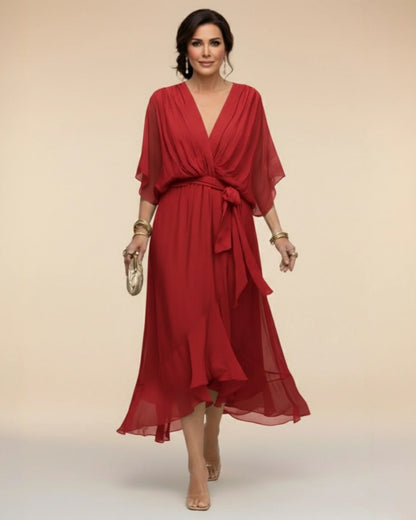 Camille | Robe Élégante à Décolleté en V