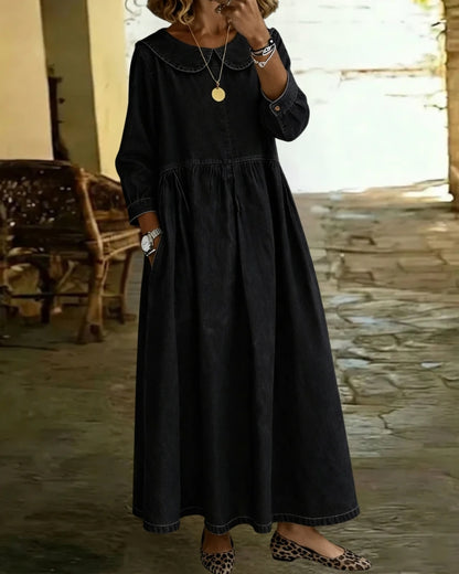 Alyndra™ | Denim Robe Ample Silhouette Flattée