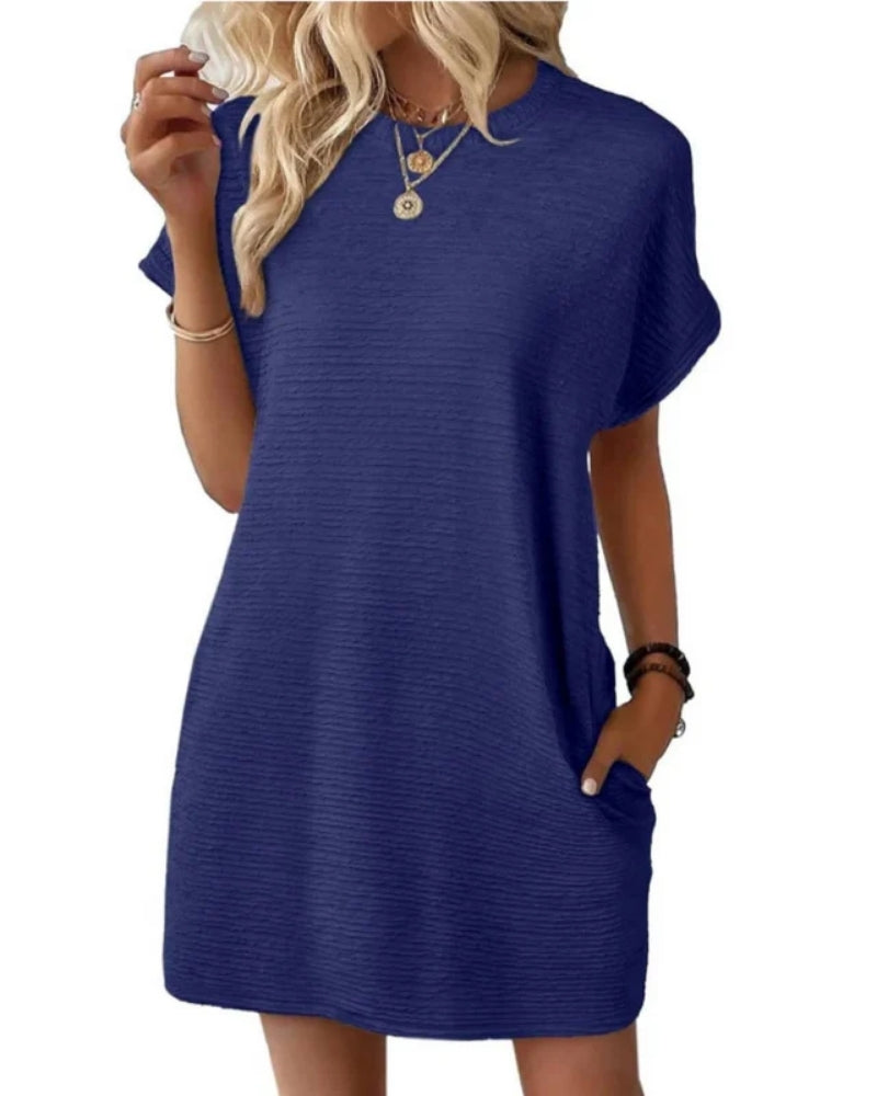 Jeanne | Robe d’Été Minimaliste à Col Rond