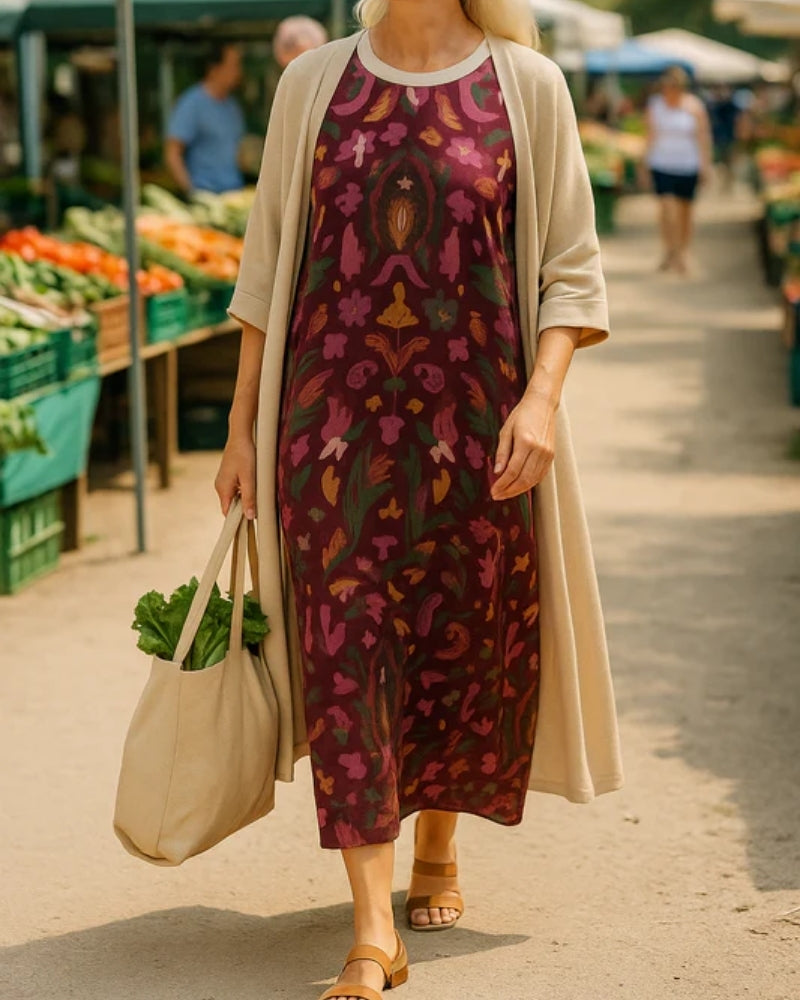 Élise | Robe Fluide Élégante et Confortable