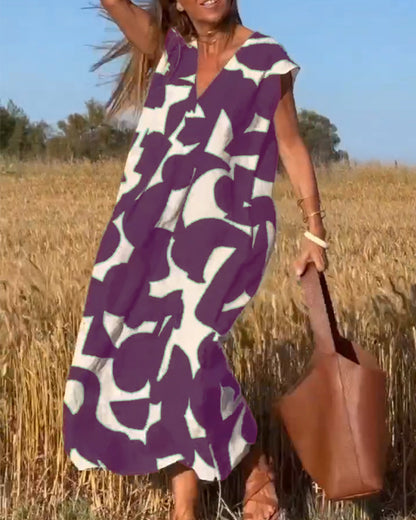 Vérissa™ | Robe V Contrastée