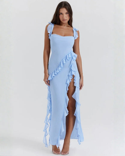 Inès | Robe à Volants Élégante