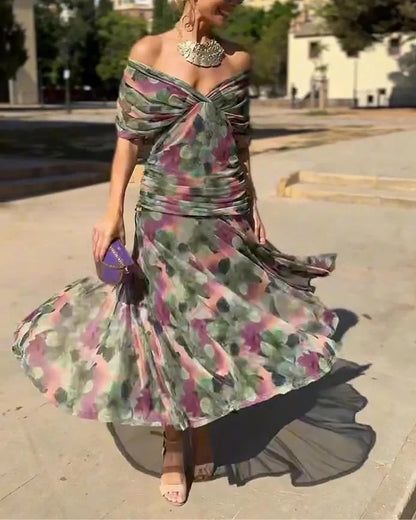 Anaïs | Robe Maxi Élégante Plissée