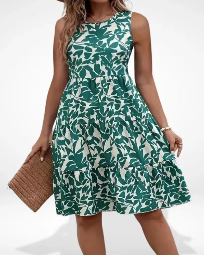 Anaïs | Robe d’Été Fluide à Motif