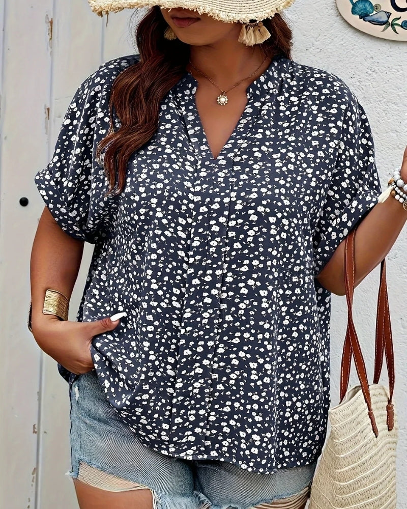 Camille | Blouse Décontractée à Motif Floral