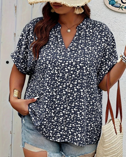 Camille | Blouse Décontractée à Motif Floral