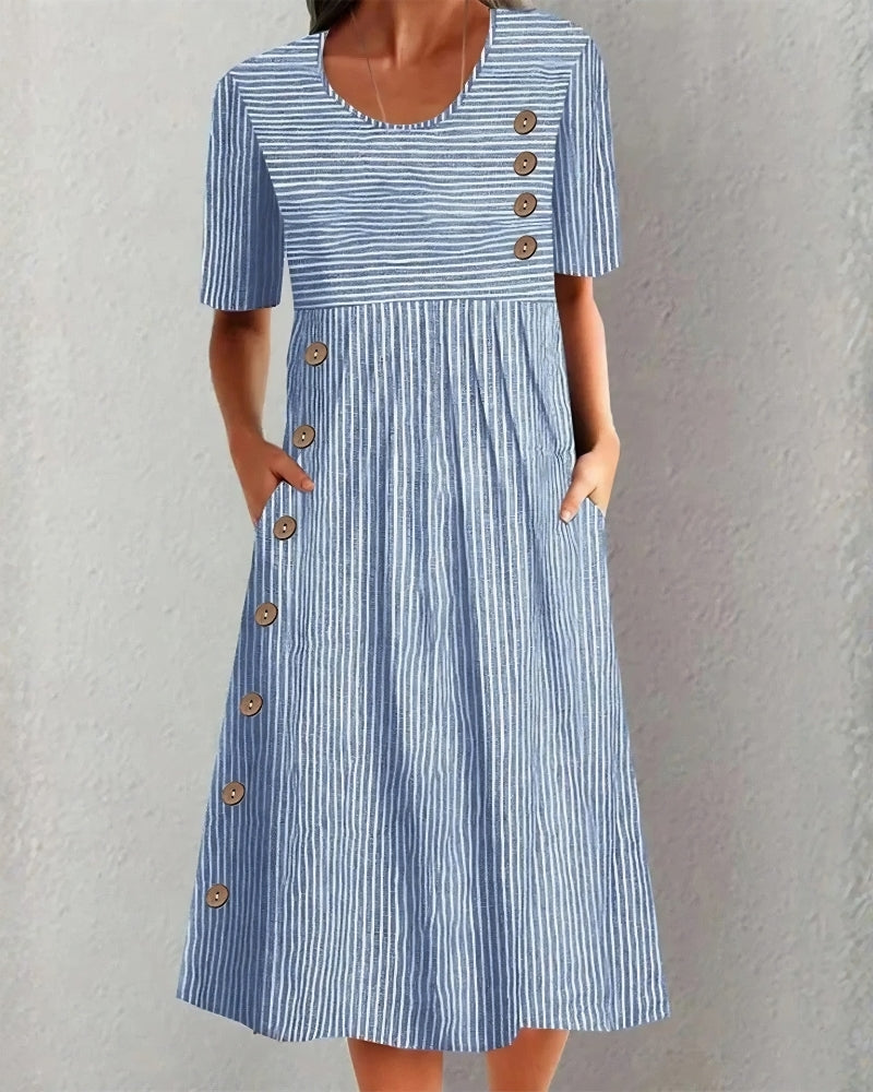 Sophie | Robe d’Été à Rayures