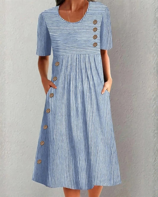 Sophie | Robe d’Été à Rayures