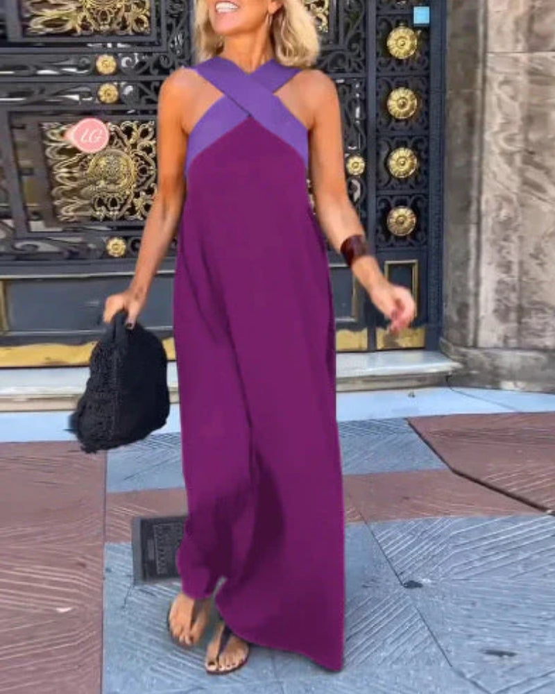 Sarah | Robe Élégante à Coupe Croisée