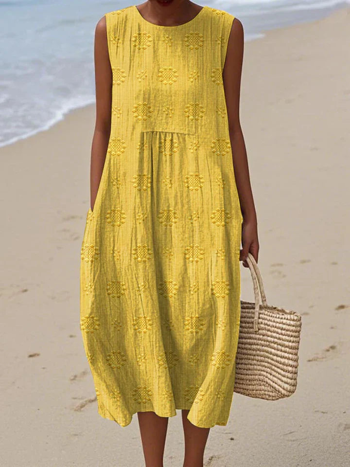 Clémérine™ | Robe Midi Poches
