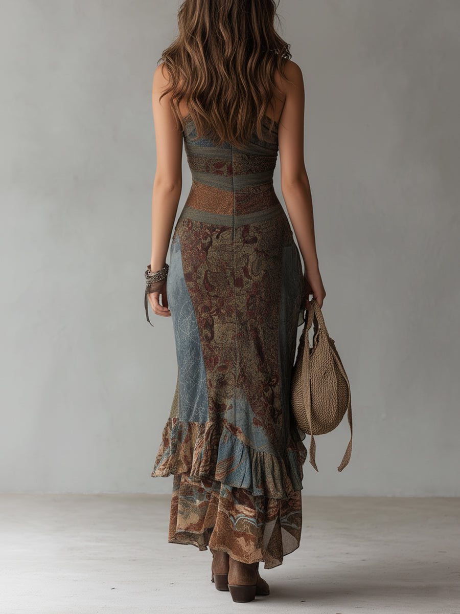 Bérénice | Robe Maxi Florale Vintage