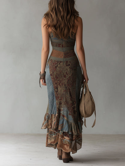 Bérénice | Robe Maxi Florale Vintage