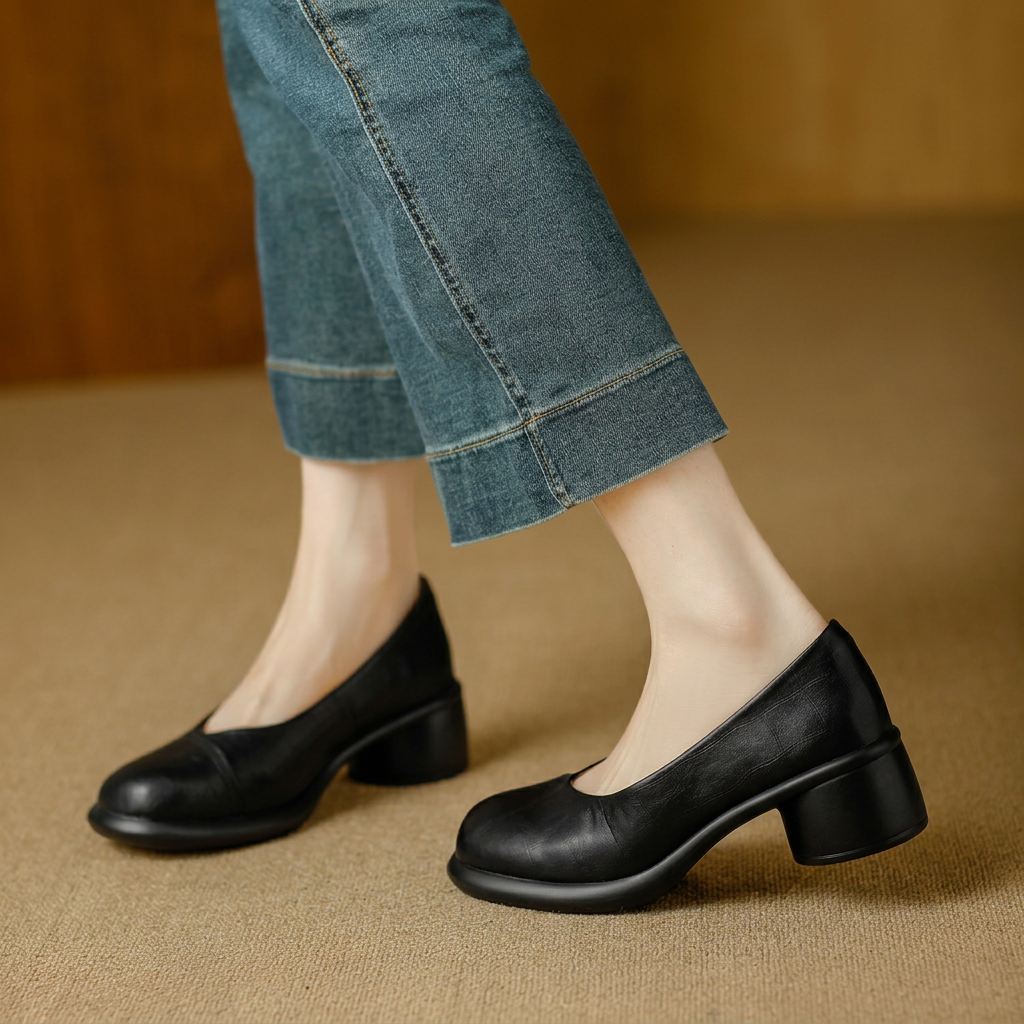 Brigitte | Talons Blocs Élégants