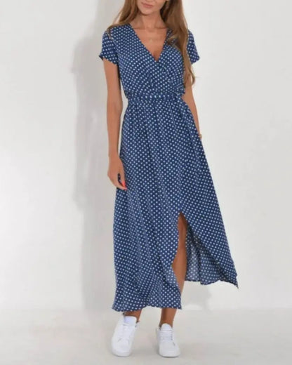 Louise | Robe Croisée à Motif Floral