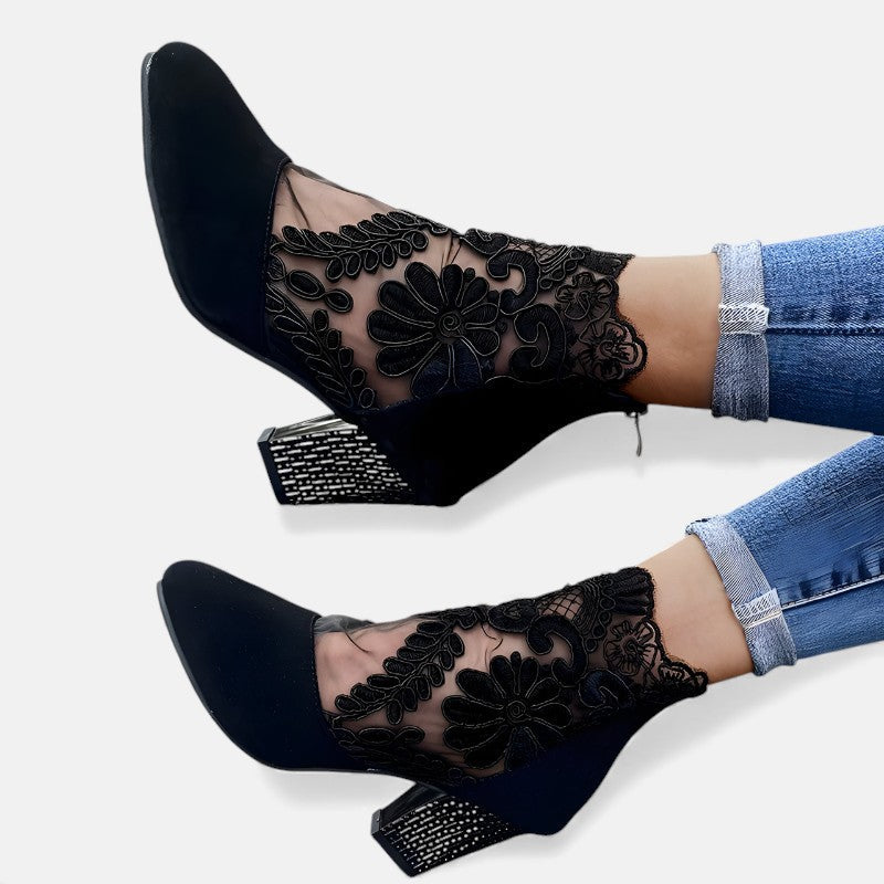 Chloé™ | Bottines Printanières Ajourées