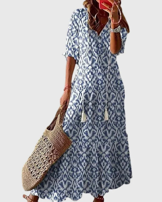 Sarah | Robe Maxi Bohème Vintage