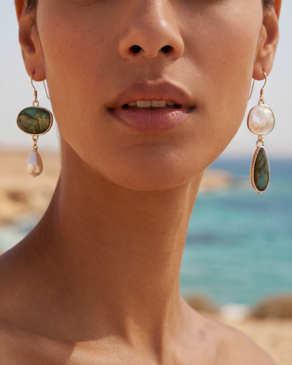Ilona™ | Boucles Oreilles Look Chic Naturel