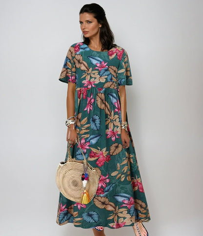 Céline | Robe Fleurie Élégante