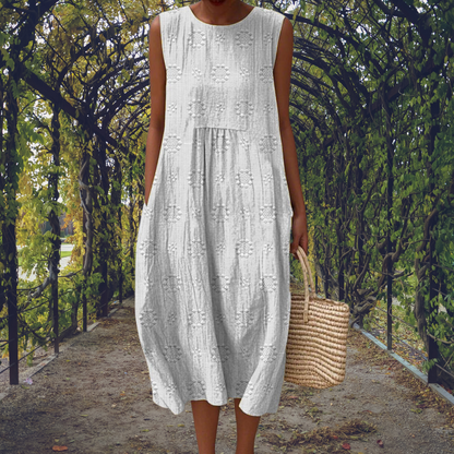 Sarah | Robe Élégante Sans Manches avec Poches