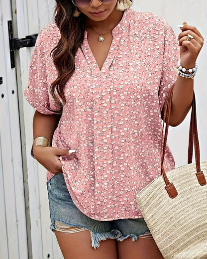 Camille | Blouse Décontractée à Motif Floral