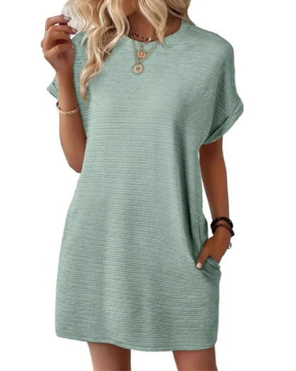 Jeanne | Robe d’Été Minimaliste à Col Rond