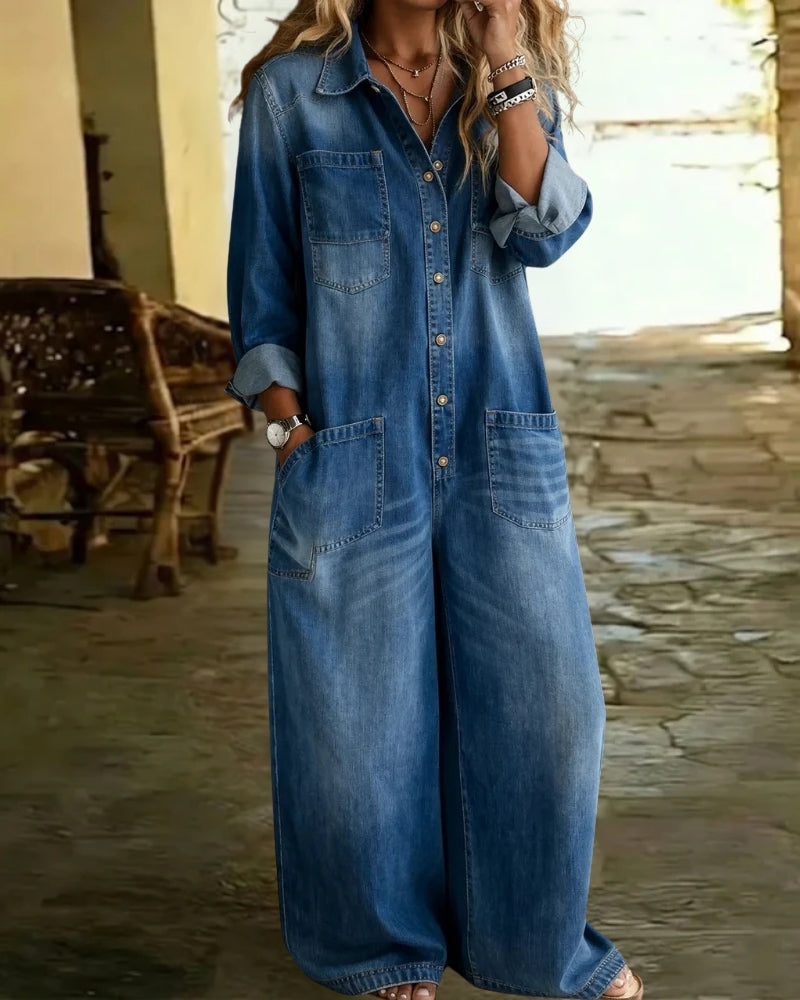 Virelune™ | Denim Combinaison Style Raffiné Et Naturel