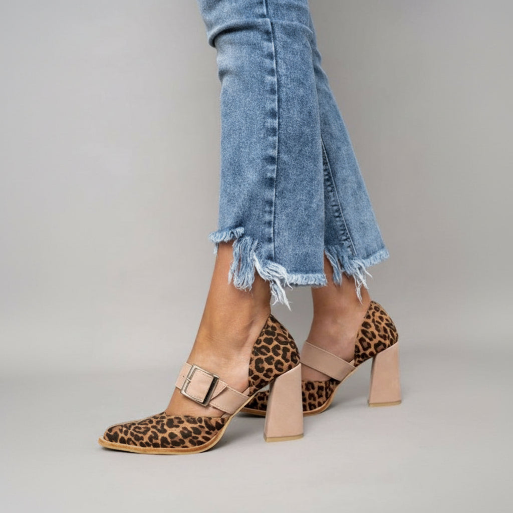 Gabrielle™ | Escarpins Imprimé Léopard Chic