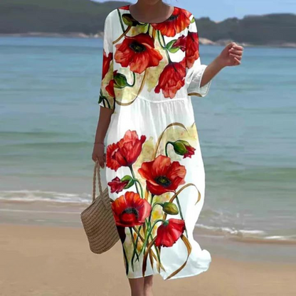 Rosavelle™ | Robe Florale Col Rond