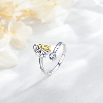 Azélie™ | Bague Étreinte Chien