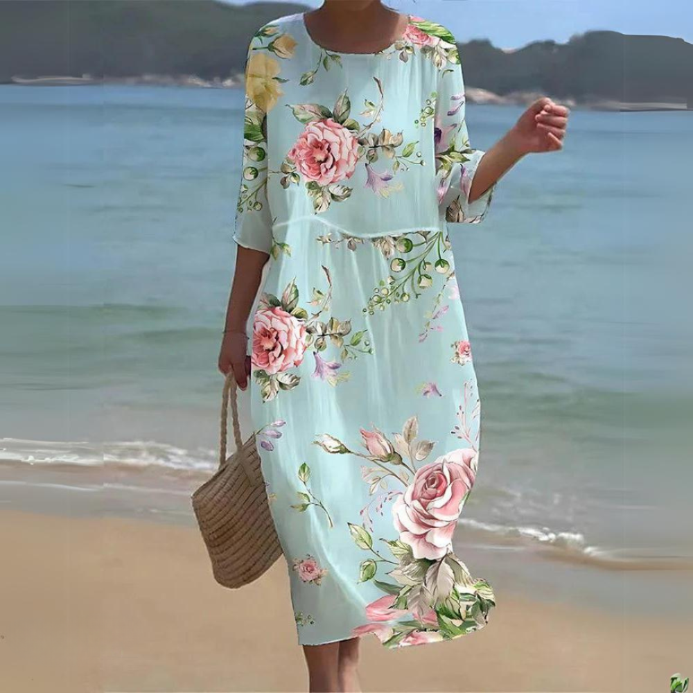 Rosavelle™ | Robe Florale Col Rond