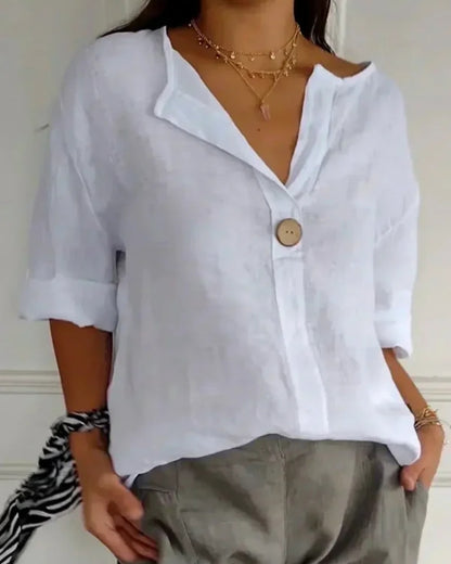 Amélie | Blouse Décontractée à Col en V