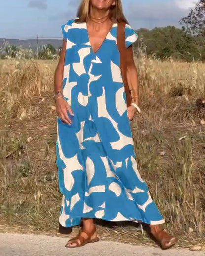 Vérissa™ | Robe V Contrastée