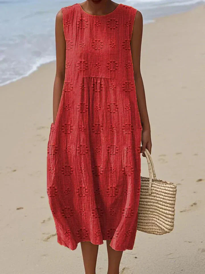 Clémérine™ | Robe Midi Poches