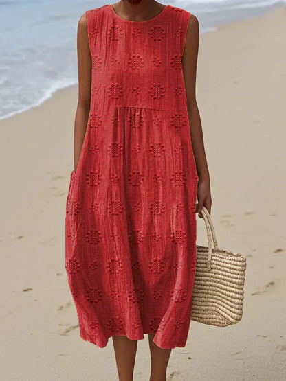 Clémérine™ | Robe Midi Poches