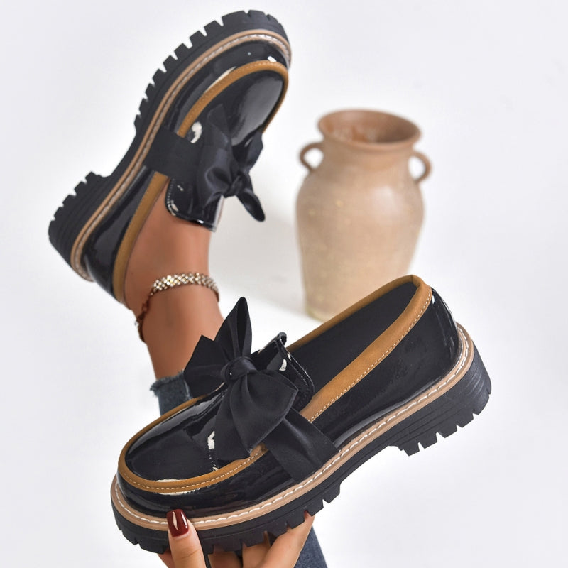 Audrey | Mocassins Élégants à Nœud