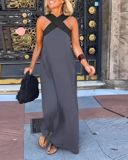 Sarah | Robe Élégante à Coupe Croisée