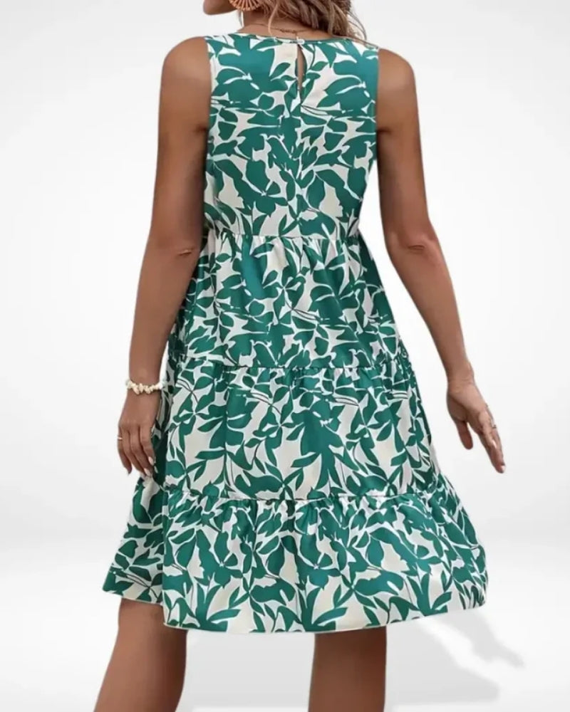 Anaïs | Robe d’Été Fluide à Motif
