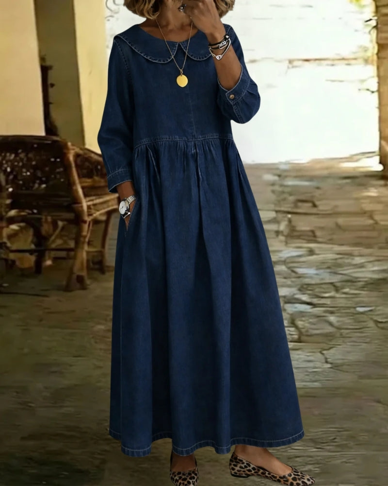 Alyndra™ | Denim Robe Ample Silhouette Flattée
