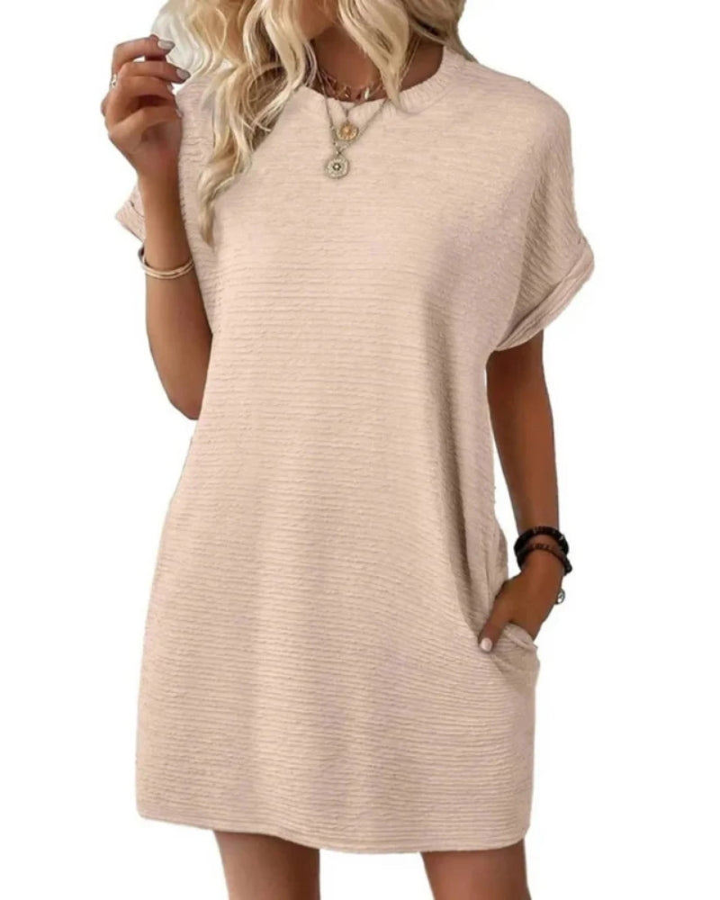 Jeanne | Robe d’Été Minimaliste à Col Rond