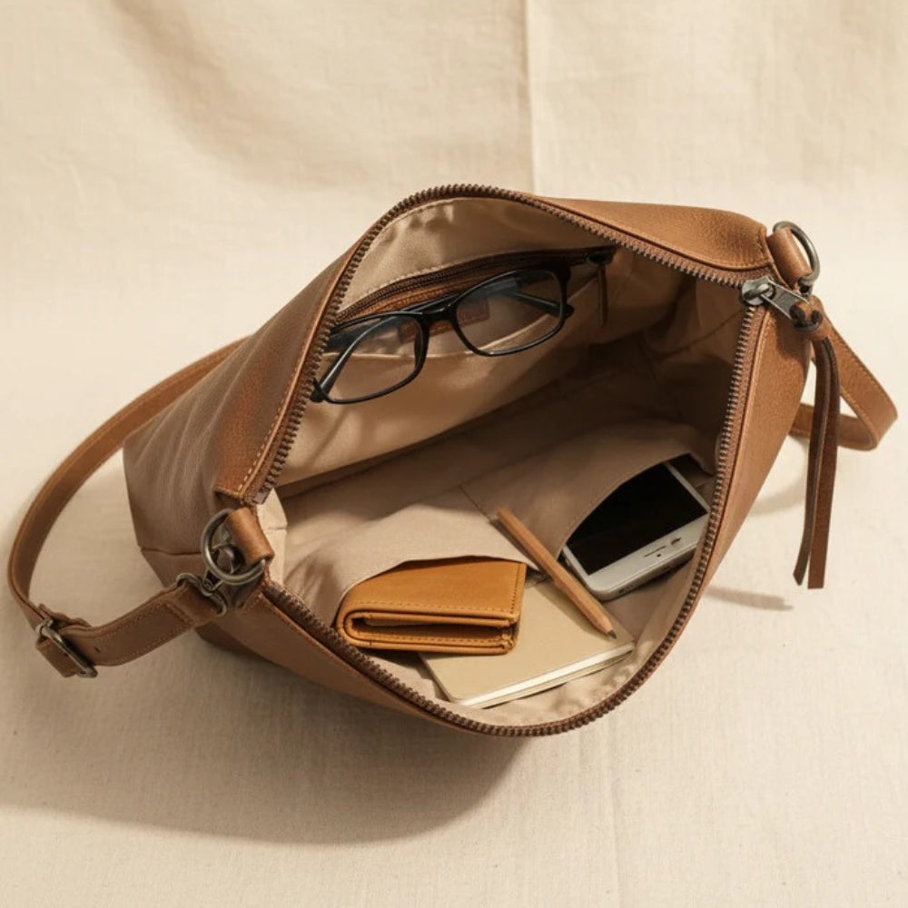 Lénaëlle™ | Sac en Cuir Carré