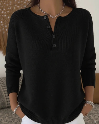 Clara | Pull Henley à Boutons