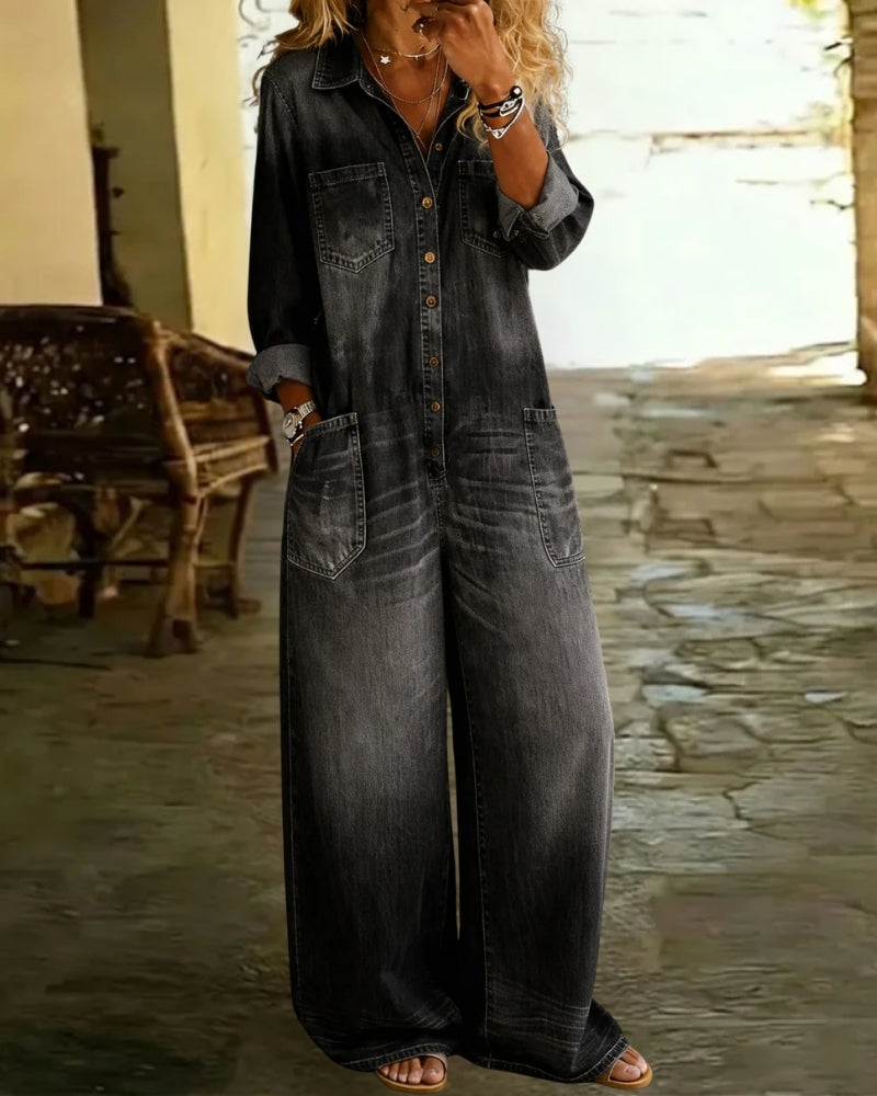 Virelune™ | Denim Combinaison Style Raffiné Et Naturel